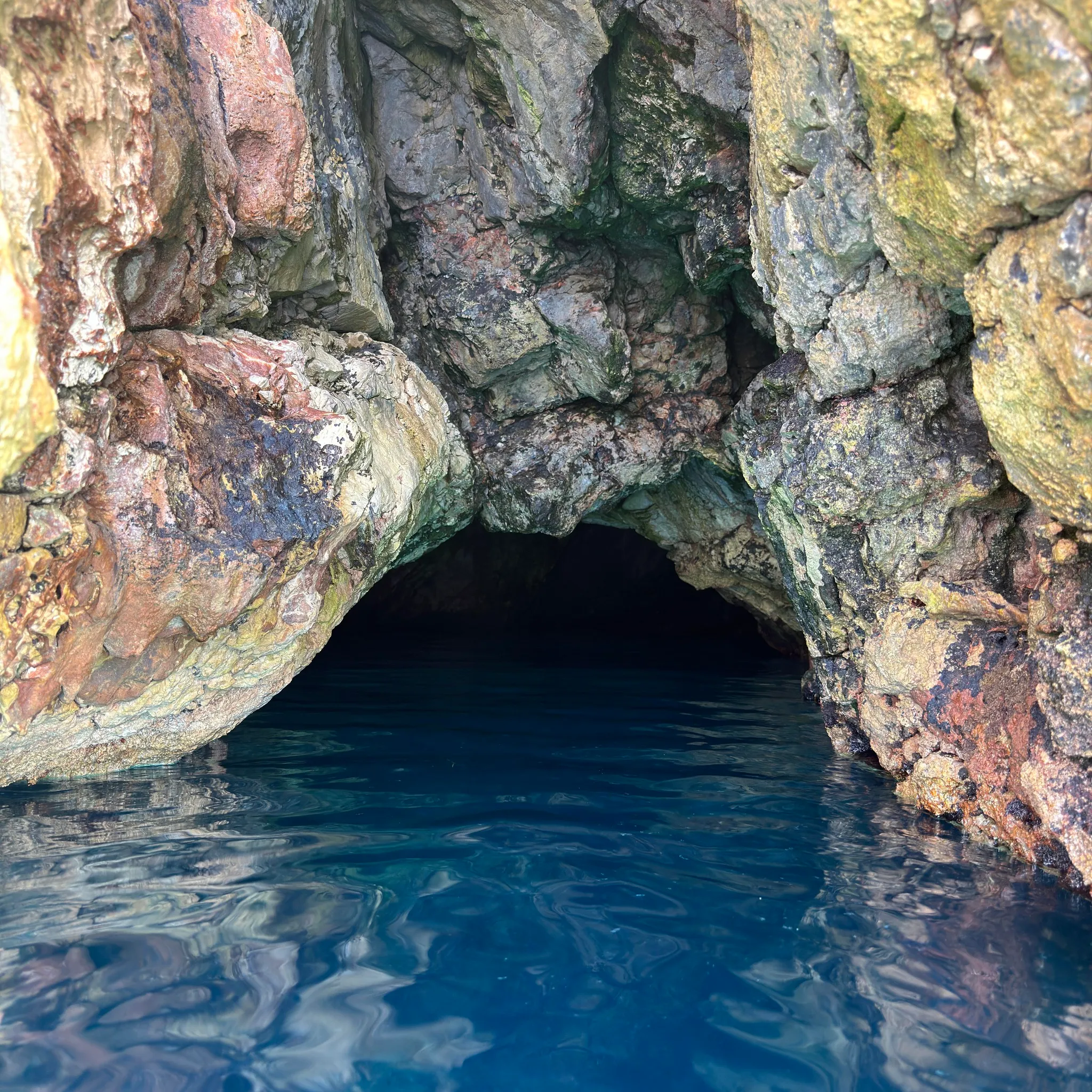 Inside the Little Blue Cave
