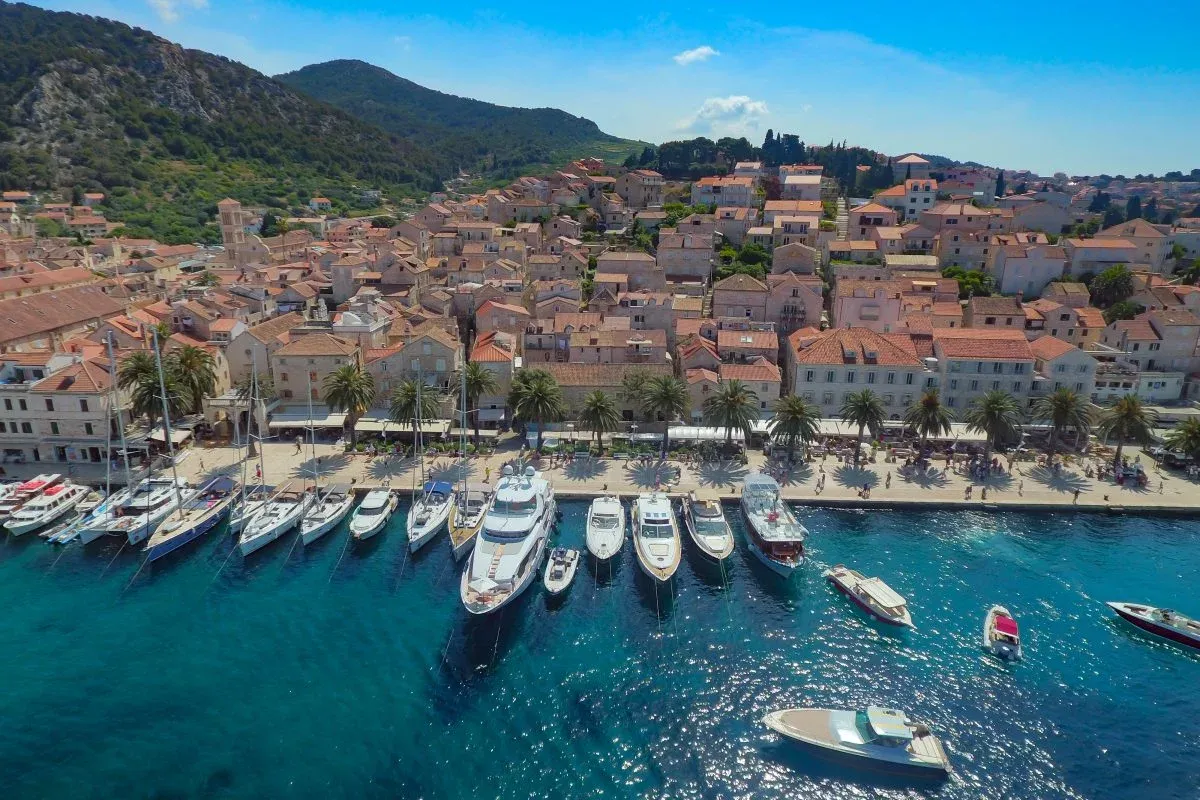 Hvar Town from the sea