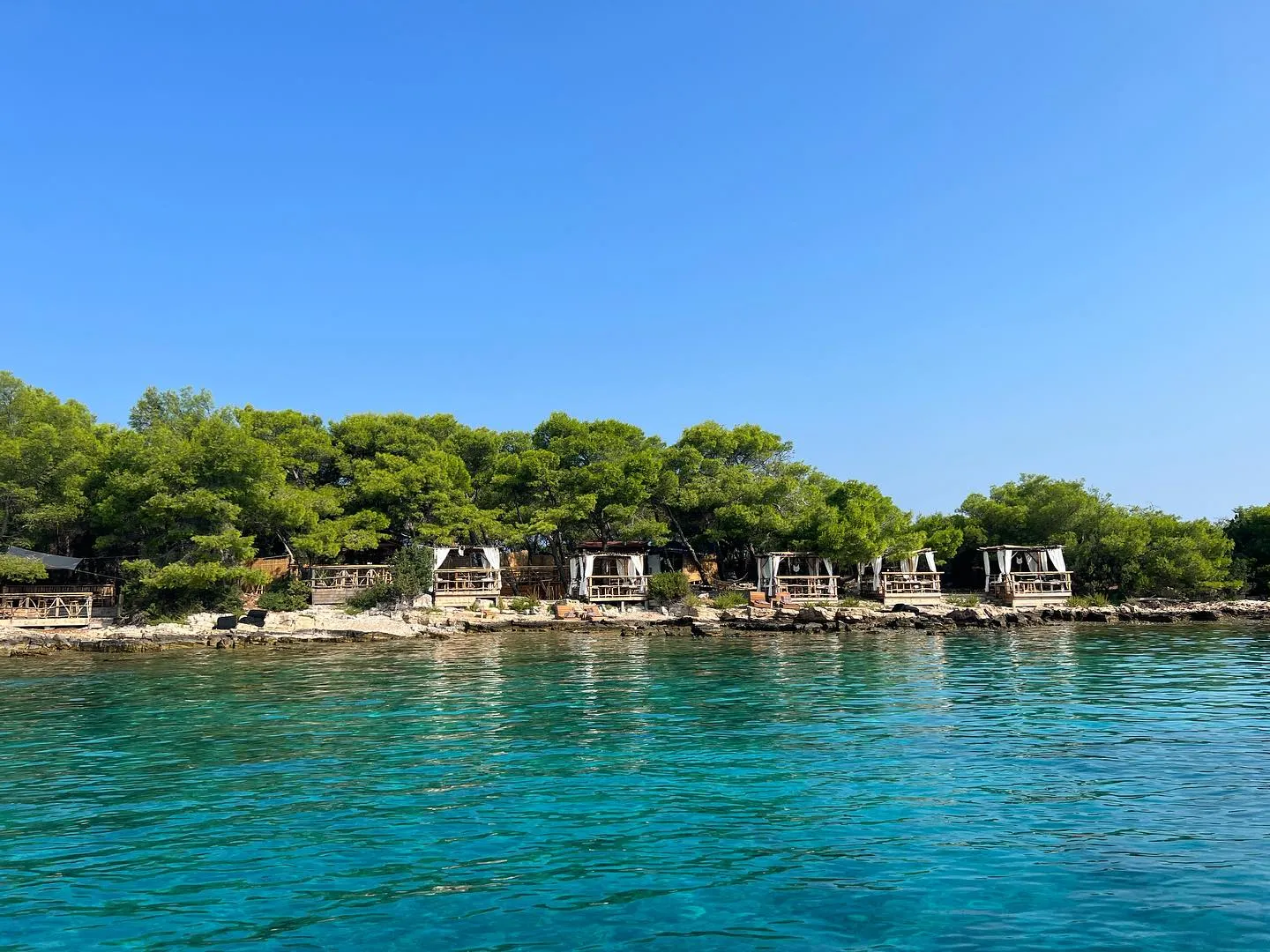 Zečevo island lagoon