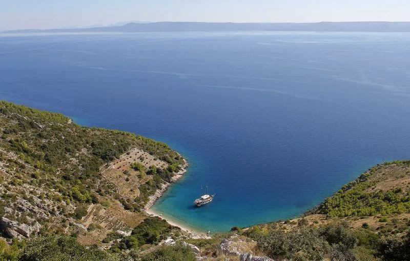 Hidden cove near Žirje